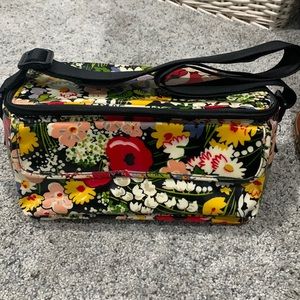 Vera Bradley Vinyl Lunchbag with adjustable strap